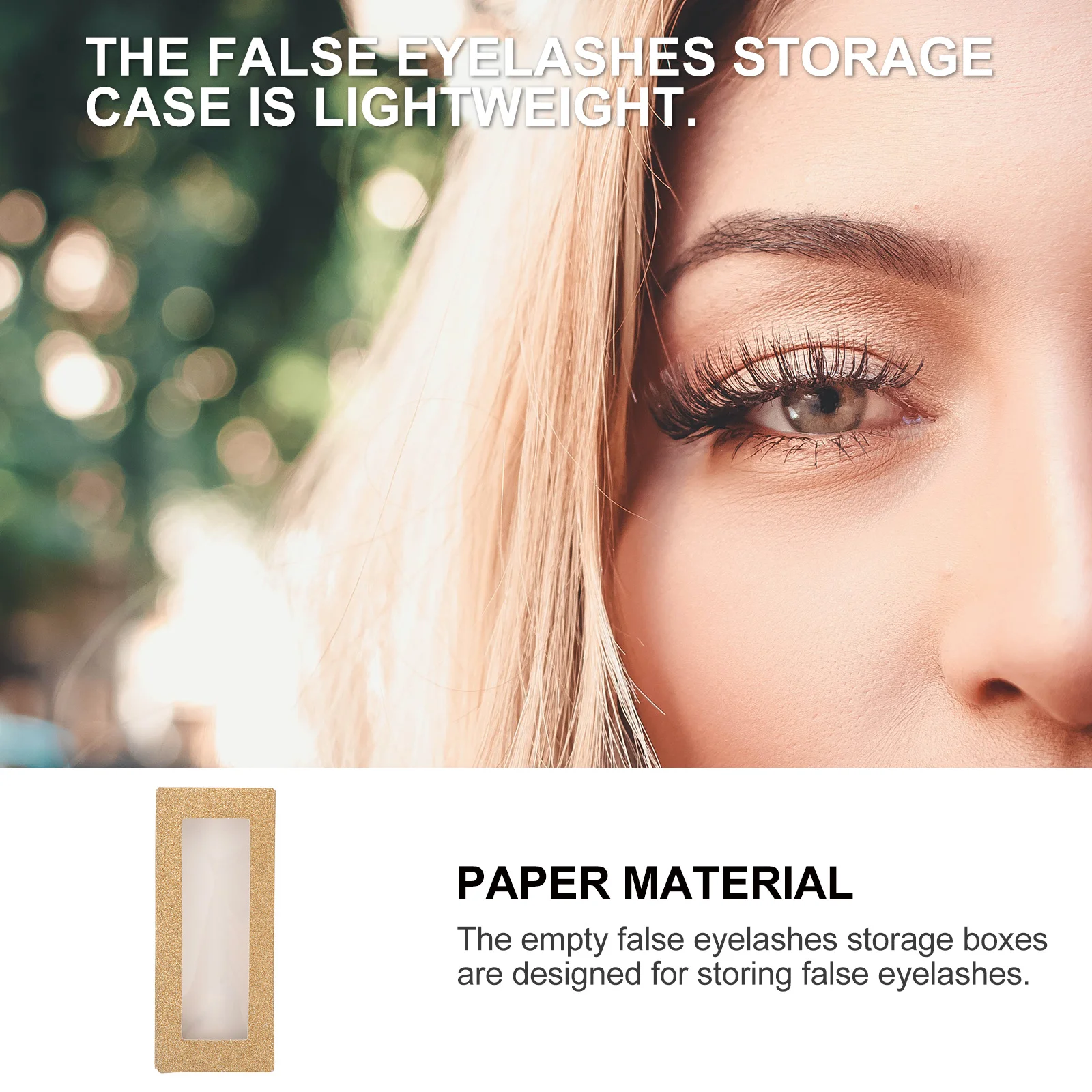 24-delige wimperopbergdoos Transparante valse wimperorganizer met kijkvenster Houdt wimpersvormig Ideaal voor make-upartiesten