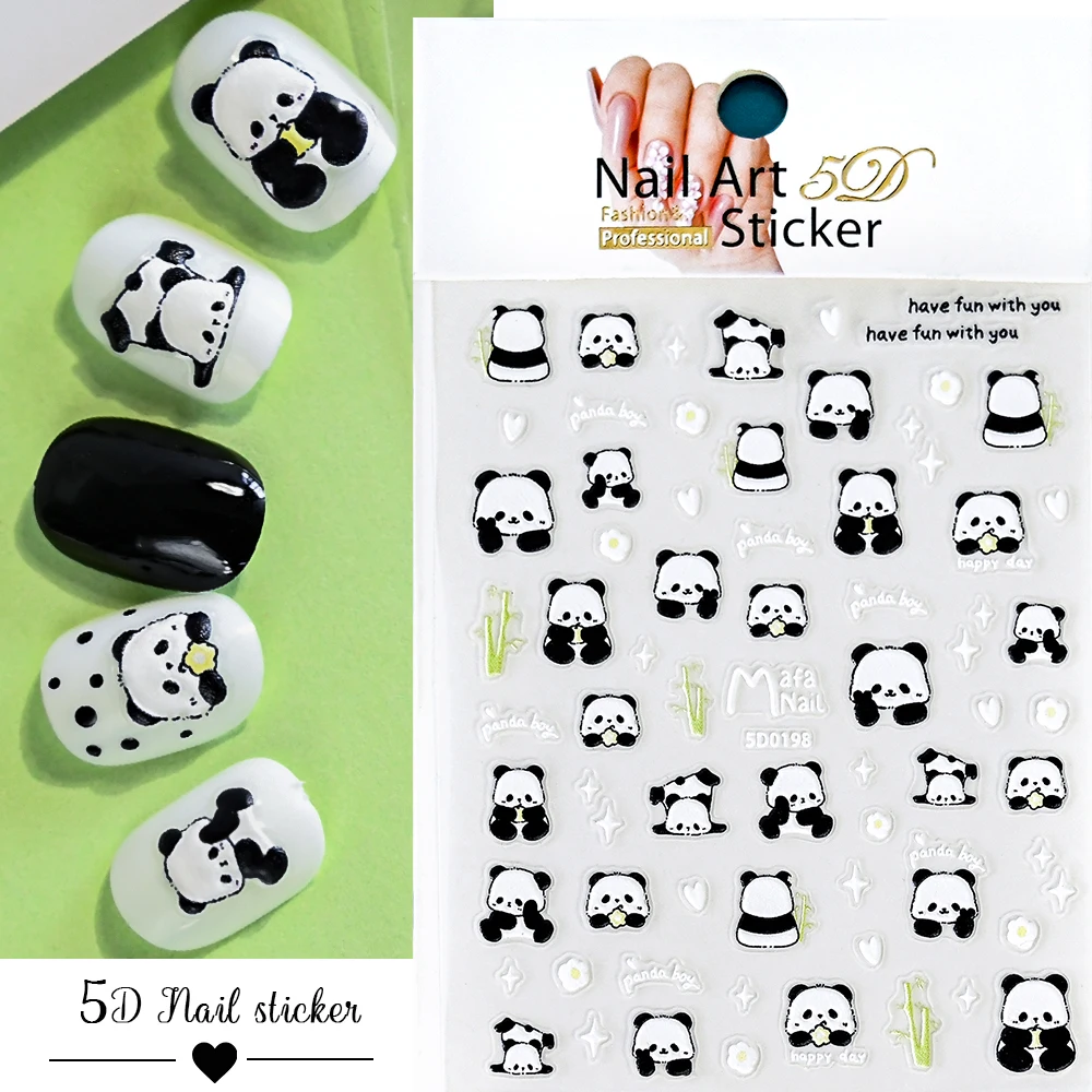 5D Fruit Nail Stickers para Manicure, Fruit Sliders, Limão, Cereja, Kiwi, Frutas, Abacate, Morango, Pessach, Decalques em relevo, Verão, 1pc