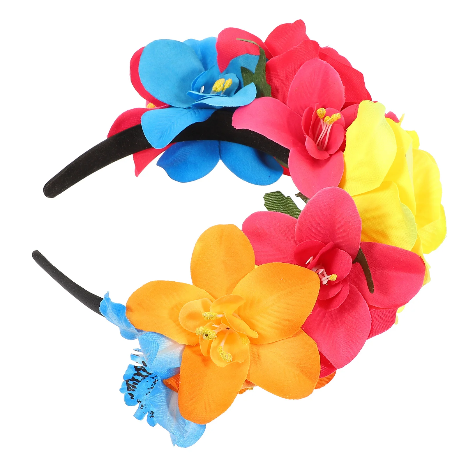

Rose Flower Headband Halloween Party Hair Clasp Cosplay Accessory Mexican Style Carnival Headdress Hair Accessories