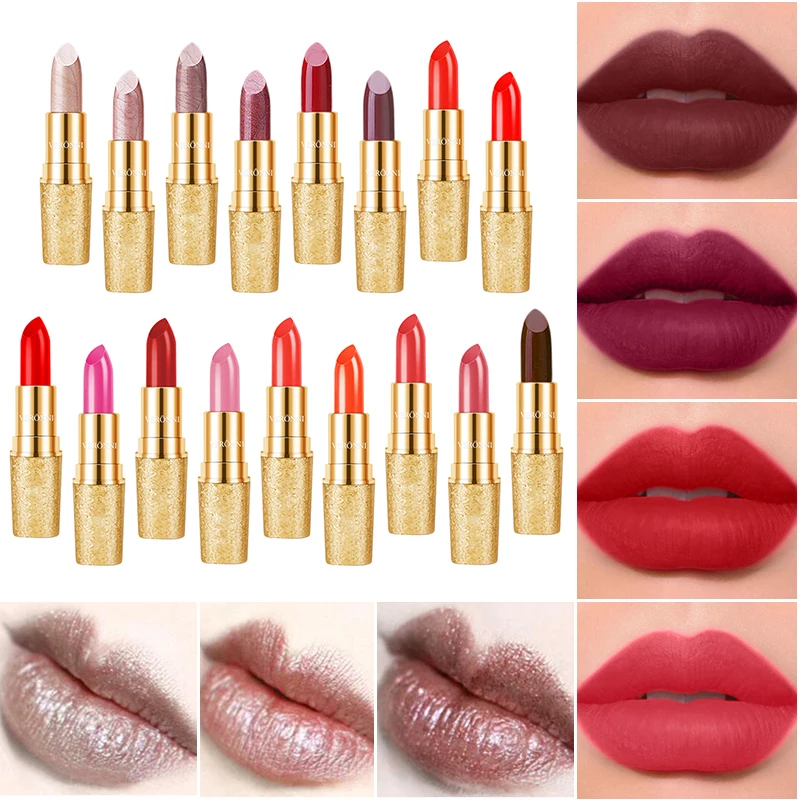 17 Color Mouth Red Lip Color Long-Lasting Moisturizing Cosmetics Sexy Lip Gloss Matte Lipstick Waterproof Make-up for Women