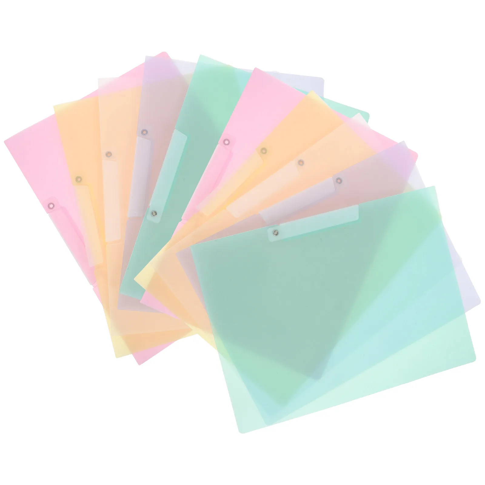 

10Pcs Foldable Presentation Folder with Sturdy Swing Clip Quick Access Report Cover Lightweight Portable File Folder for Study
