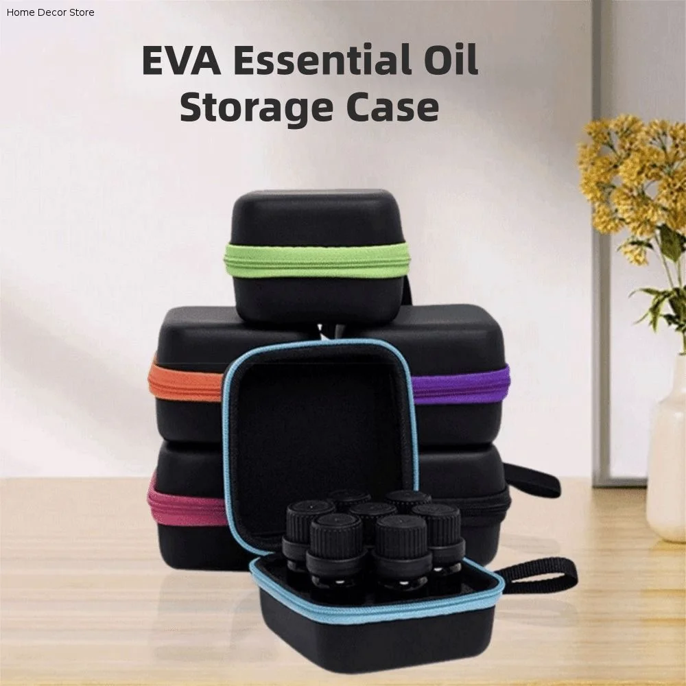 Sac de rangement pour huiles essentielles 5ML, 7 compartiments, étui de transport anti-poussière, résistant à l'usure, support portable pour bouteilles d'huiles essentielles
