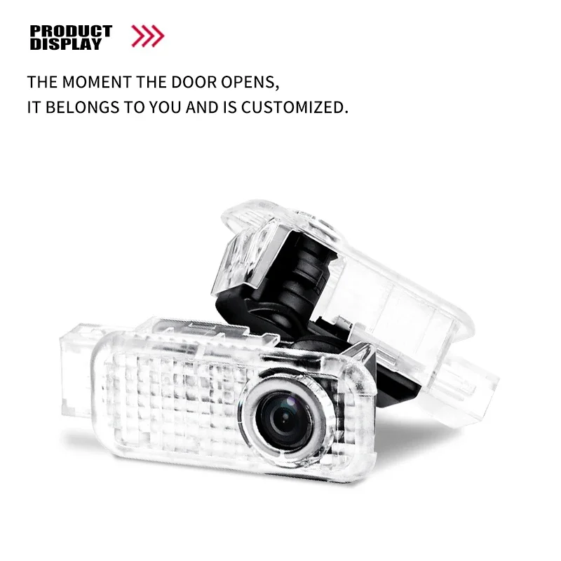 ضوء ترحيب بشعار باب السيارة LED الساخن 2025، مناسب لموديلات أودي (A1، A3 (8P، 8V، 8L)، A4 (B5، B6، B7، B8، B9)، A5، A6 (C5، C6