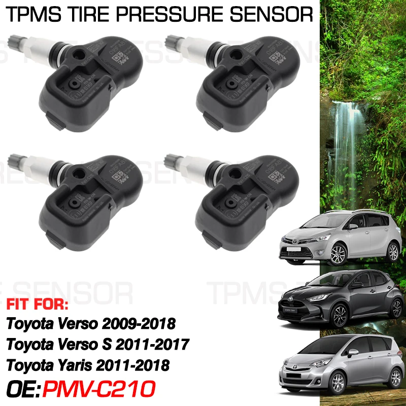 PMV-C210 For Toyota Yaris 2011-2018 2015 Toyota Verso 2009-2018 Toyota Verso S 2011-2017 433MHz Tire Pressure Monitoring Sensor