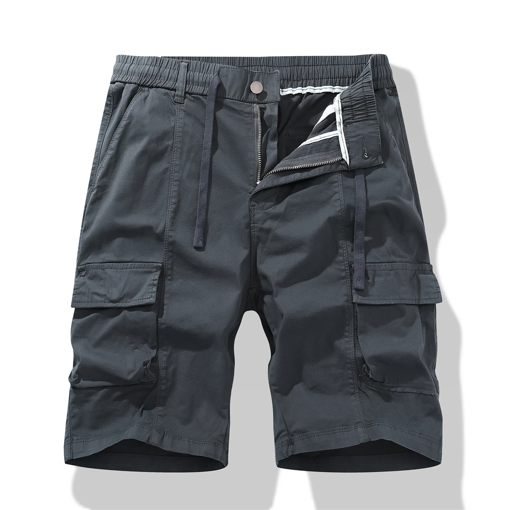 

Cargo Shorts Men Summer Fashion Big Pocket Bermudas Casual Straight Multi-Pockets Shorts New Trend Cargo Shorts Men High Quality