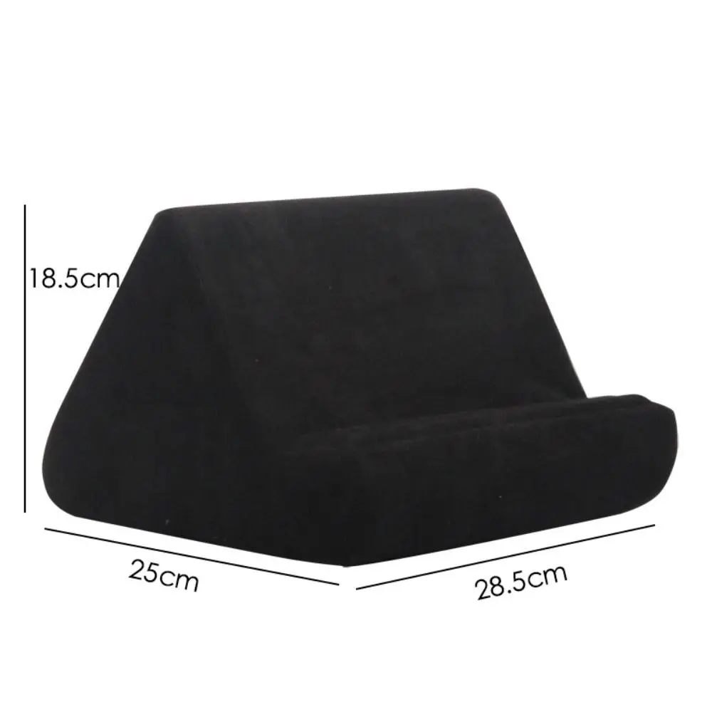 Adjustable Tablet Pillow Stand Ergonomic Multi-angle Lap Tablet Stand with Storage Pockets Detachable Mobile Phone Support