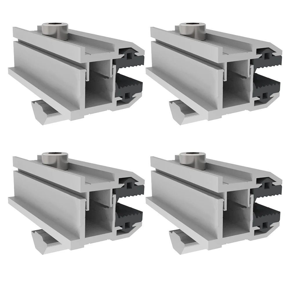 Easy Installation Aluminum Clamp for Solar Panels, 14X Thin Film, Lightweight and Portable, Resistant Easy Installation