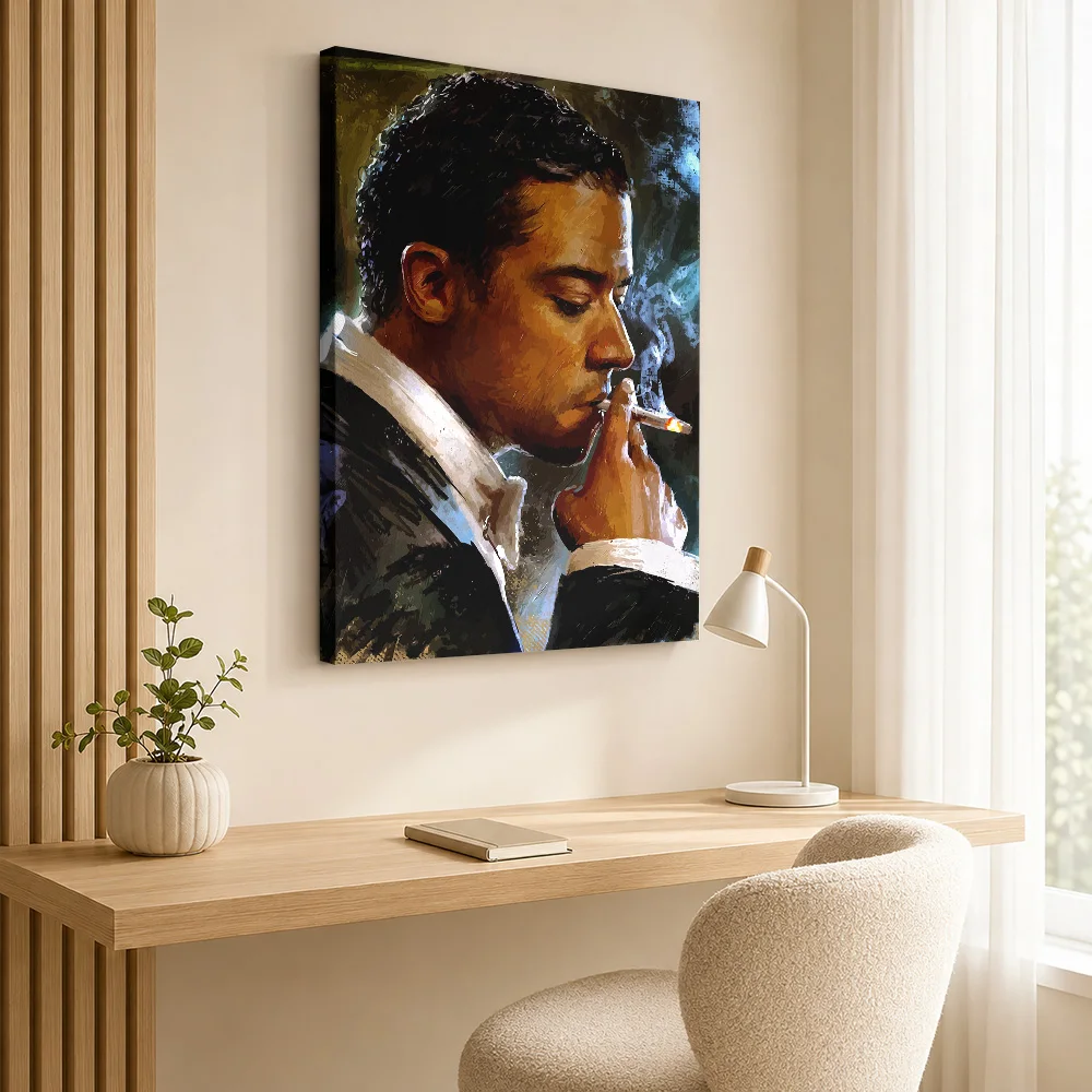 Interview with The Vampire Painting Portrait Canvas Painting Poster Customized Photo Gothic Horror Wall Art for Man Cave Decor