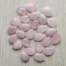 Natural roses quartz stone good quality water drop cabochon bead 15x20mm for jewelry making wholesale 30pcs/lot free shipping