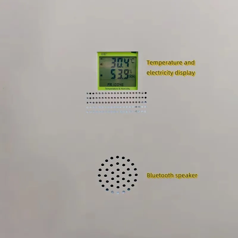 Mobili da esterno Panca solare intelligente Panca da giardino per parco solare con ricarica wireless e altoparlante Bluetooth