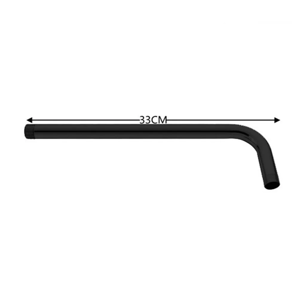 

1pcs 33cm Shower Head Accessories Stainless Steel Shower Rod Wall Mounted Sprinkler Arm For Home Hotel Bathroom Accessories