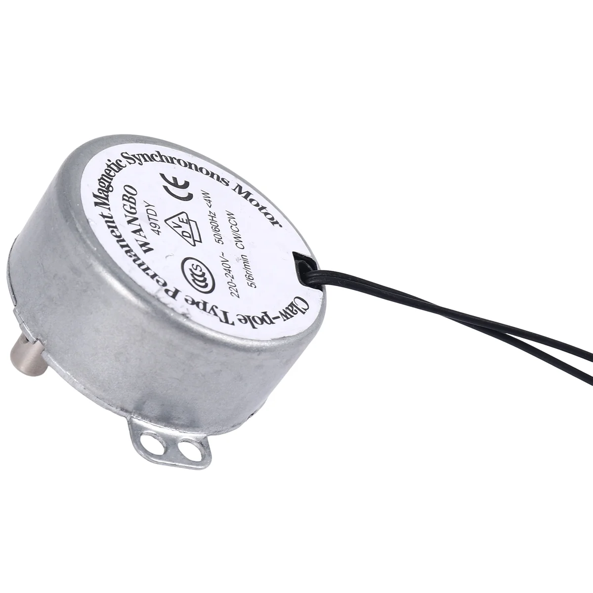Motore sincrono con ventola con diametro dell'albero CA 220 V-240 V 5/6 giri/min 4 W 50/CCW 7 mm - [SSR]
