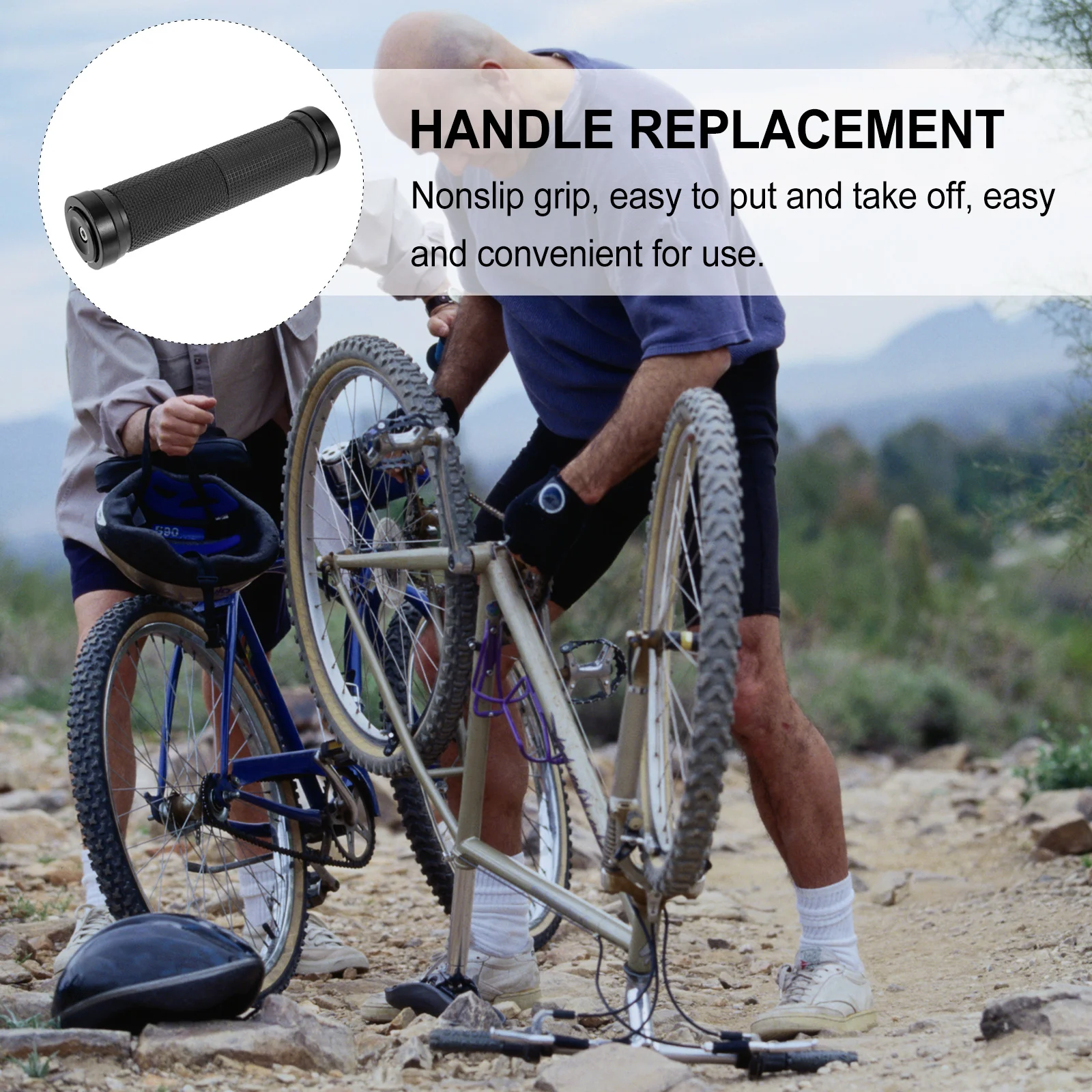 1 set 1 Set Bicycle Handlebar Grips Shockproof Non-Slip Textured Surface For Mountain Bike Cycling Ride Comfort Bike Grips Cover