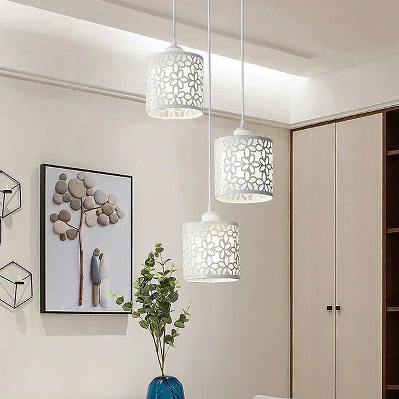 1 Head Modern Pendant Light Dining Room Lamp Simple E27   For   Bedroom 220V Single  Bar Chandelier