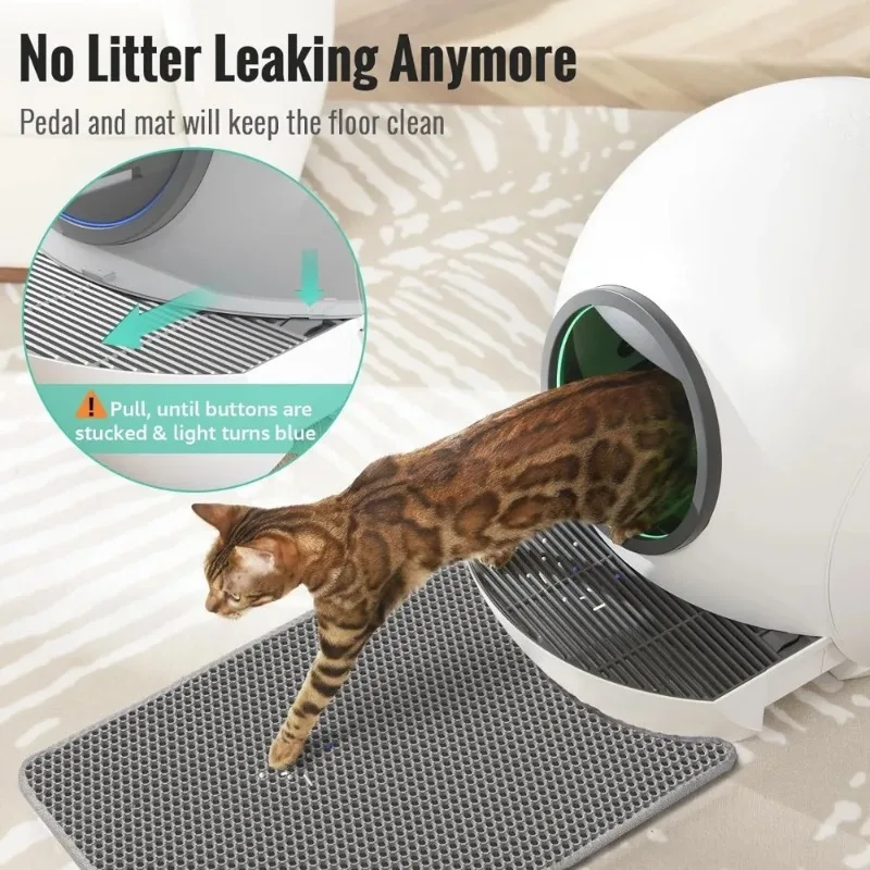 80L Automatic Sandbox for Cats APP Reminder Smart Self Cleaning Cats Litter Box UV Closed Cat Tray Multifunctional Pet Products