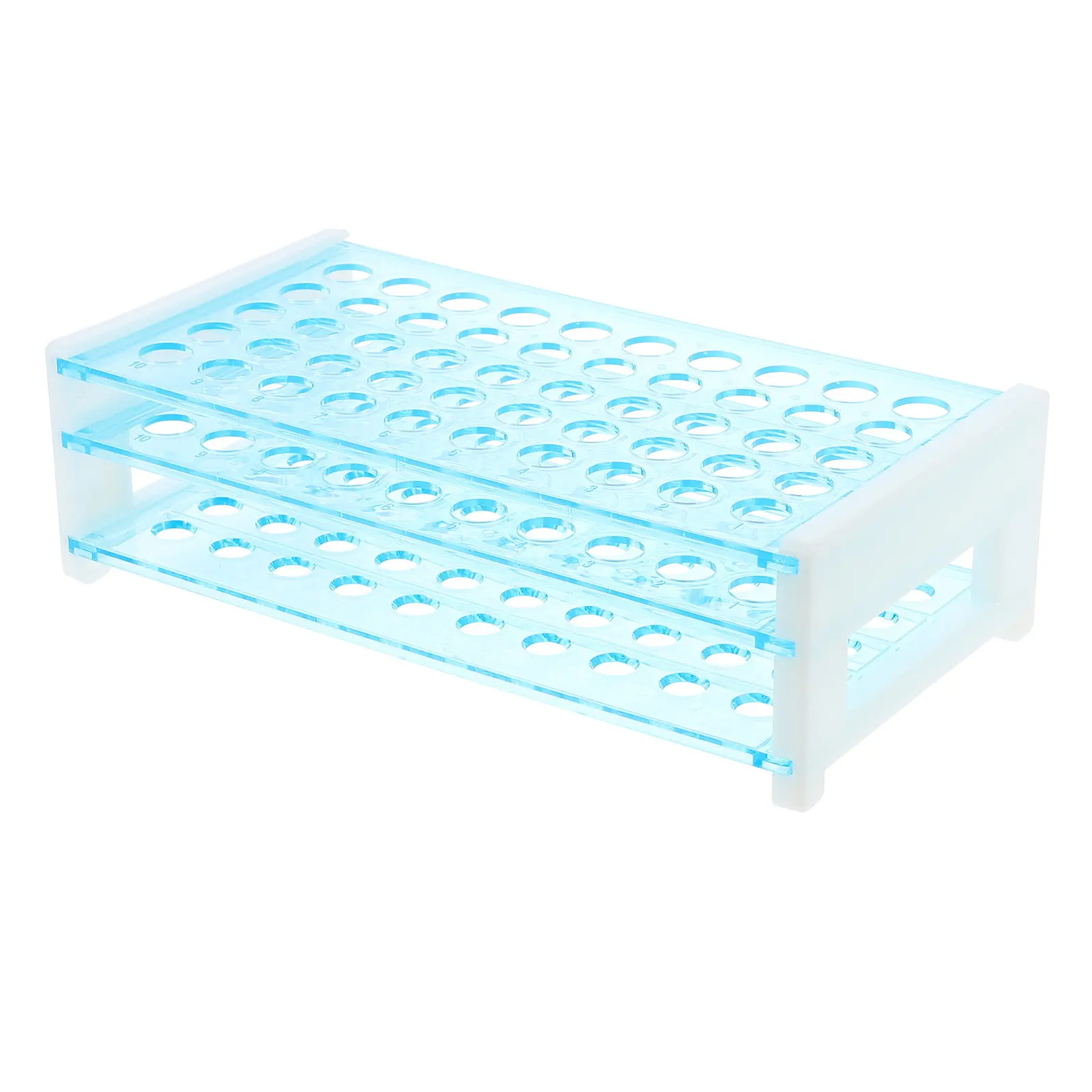 Test Tube Rack Plastic Laboratory Tool Detachable Centrifuge Tube Holder For Lab Scientific Research Food Beverage