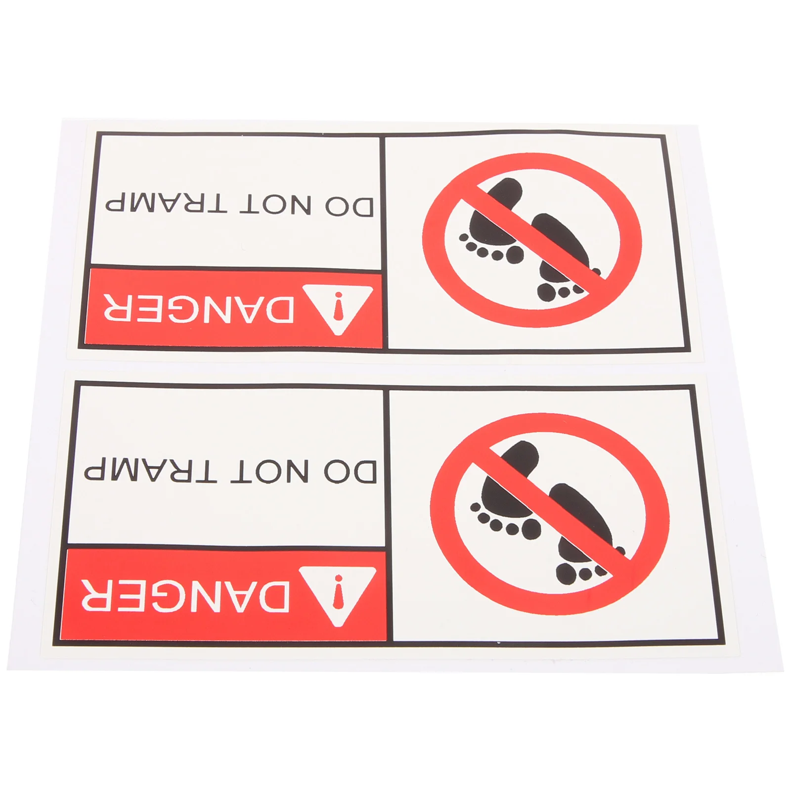 2Pcs Warning Sign Do Not Sign Self Adhesive Safety Reminder Workshop Caution Label Adhesive Warning Sign, Do Not