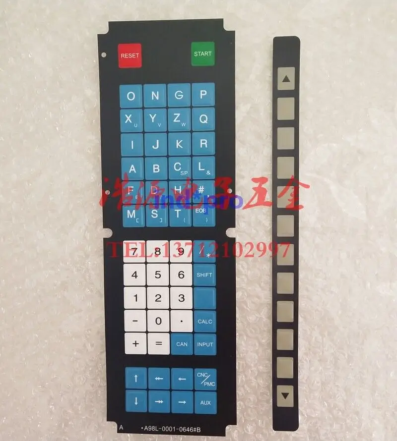 

1pcs Fanuc Old System A98L-0001-0646 # B key panel+12 key film