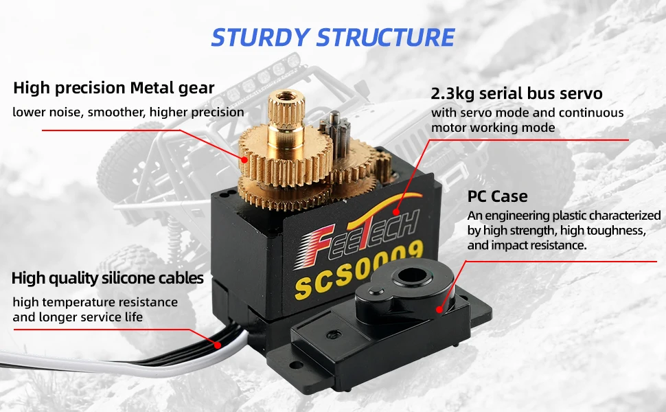 12PCS Feetech 2.3Kg SCS0009 Seriale Micro Servo Singolo Albero Servo TTL Livello Feedback Mini Servo per Braccio Robot e Pollice Dito