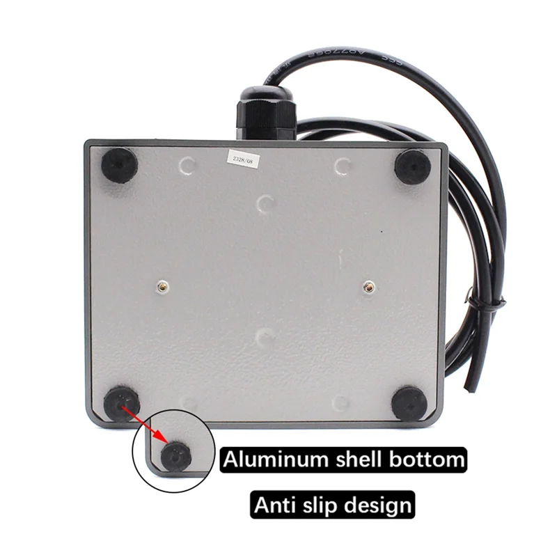 AB66-Foot Switch MDFS-65 Double Foot Pedal Switch Self-Reset With Wire 3A/220VAC
