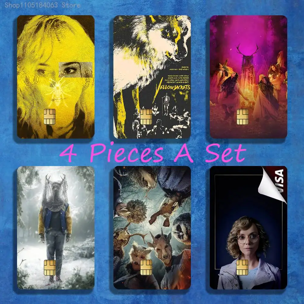 

Horror Series Y-Yellowjackets Stickers Credit Visa Debit Bank Charge Card Bus Metro Waterproof Sticker Decal Decoration