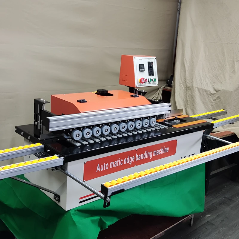 Polishing and Cutting PVC Wooden Furniture Factory Hot Press Hot Melt Adhesive Automatic Feeding Edge Banding Machine