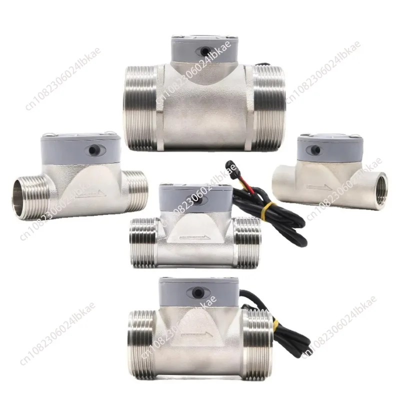 Industrial pipeline water flow counter flow meter stainless steel sensor dn15/20/25/32/50 5-1160l/min