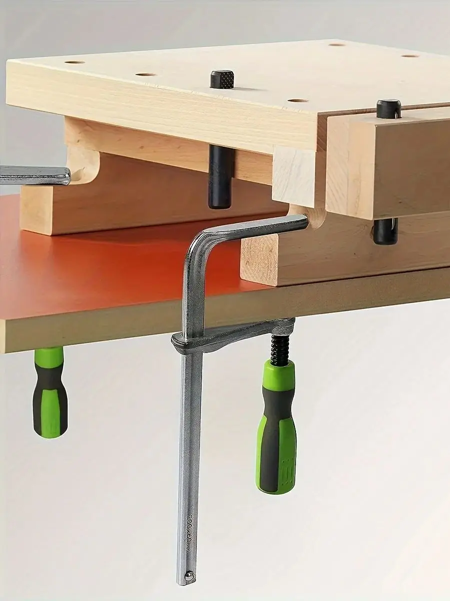 Houtbewerking Geleiderail Klem Zwaluwstaart Klemmen Snelle Schroef Houten Handvat Geleiderail Klem voor Timmerwerk Tafel Track Saw Rails Gereedschap - afbeelding 2