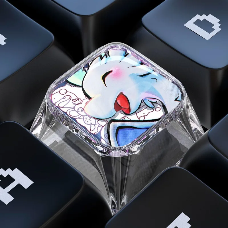 Palworld game peripheral creative cartoon keyboard cap student cross shaft mechanical keyboard decoration transparent key cap