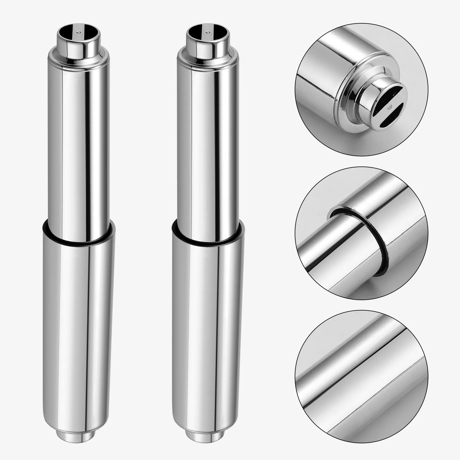 2 قطعة بكرة ورق التواليت قسط ABS المواد دائم العملي سهلة استبدال المنزل فندق الحمام 110 سنتيمتر-165 سنتيمتر طول قابل للتعديل