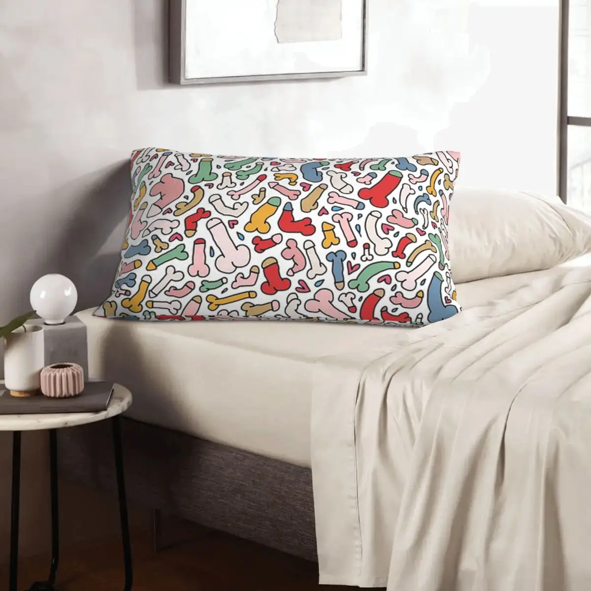 Dick Colorful Rectangle Pillowcase Cushion Cover Decorative Bedroom Bed Home Comfort Throw Pillow view 5