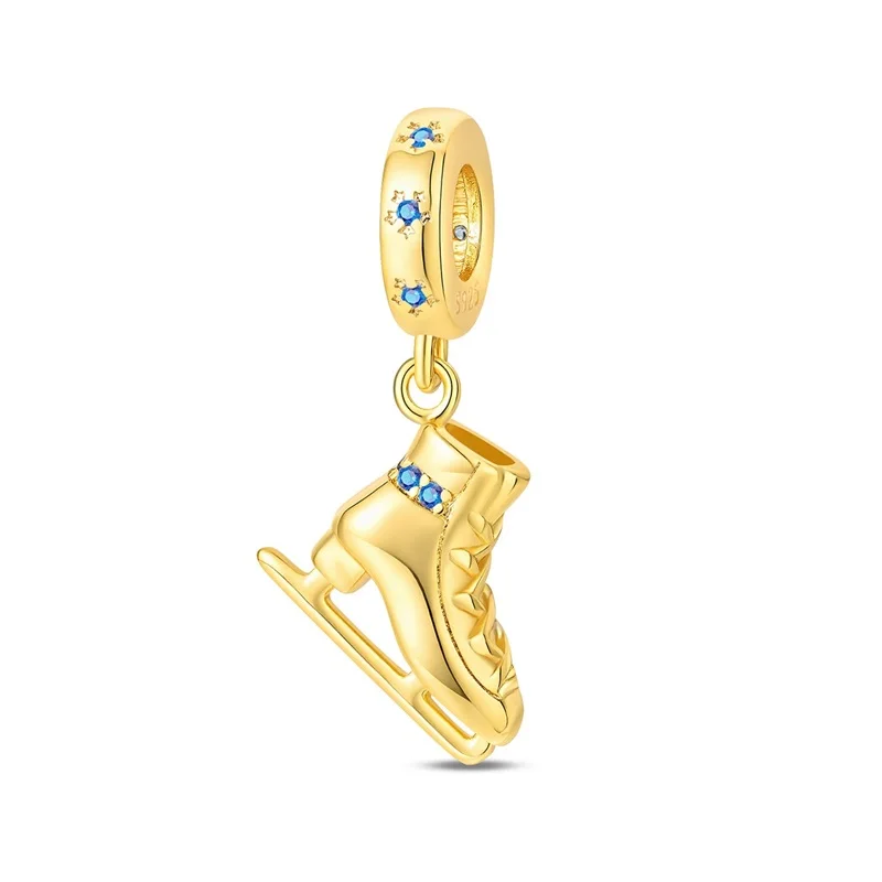 Original-Charm-Perlen aus 925er-Sterlingsilber, goldener Leopard, Glühwürmchen, Schmetterling, Heißluftballon-Perlen, passend für DIY-Armbänder, edler Schmuck