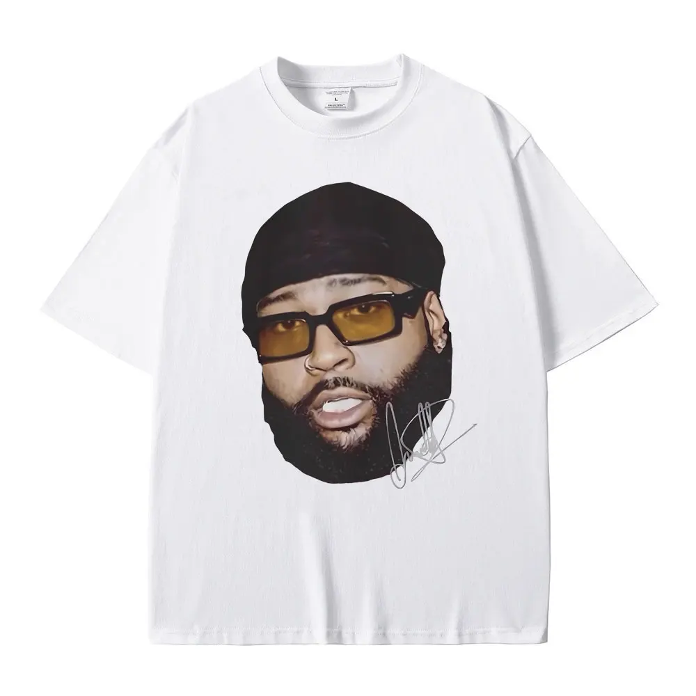 Rapper Partynextdoor Graphic T-shirts Men Hip Hop Fashion Casual Tshirt Male Pure Cotton Tees Men's Vintage Oversized Streetwear