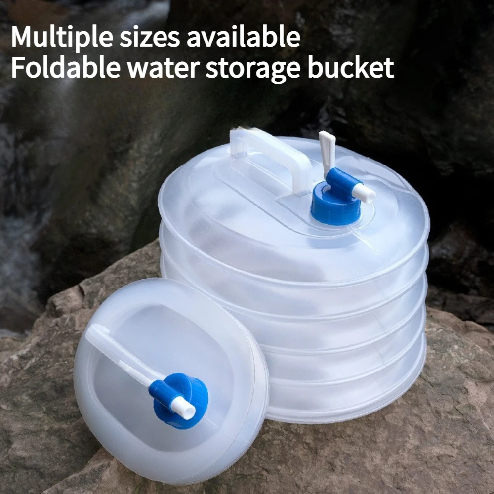 3L,5L,10L,15L Outdoor Portable Foldable Bucket Truck Camping Vehicle Mounted Water Storage Tank with Faucet Water Storage Bucket