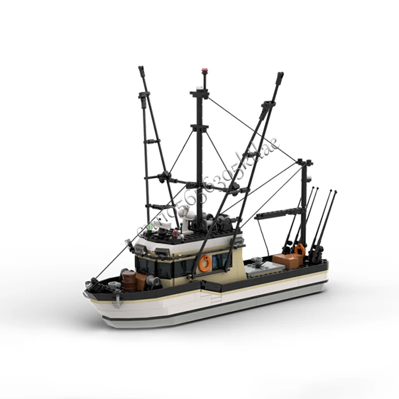 611 Uds. MOC barco blanco modelo de fragata más privada ladrillos técnicos montaje juguetes de construcción para niños regalos de cumpleaños populares