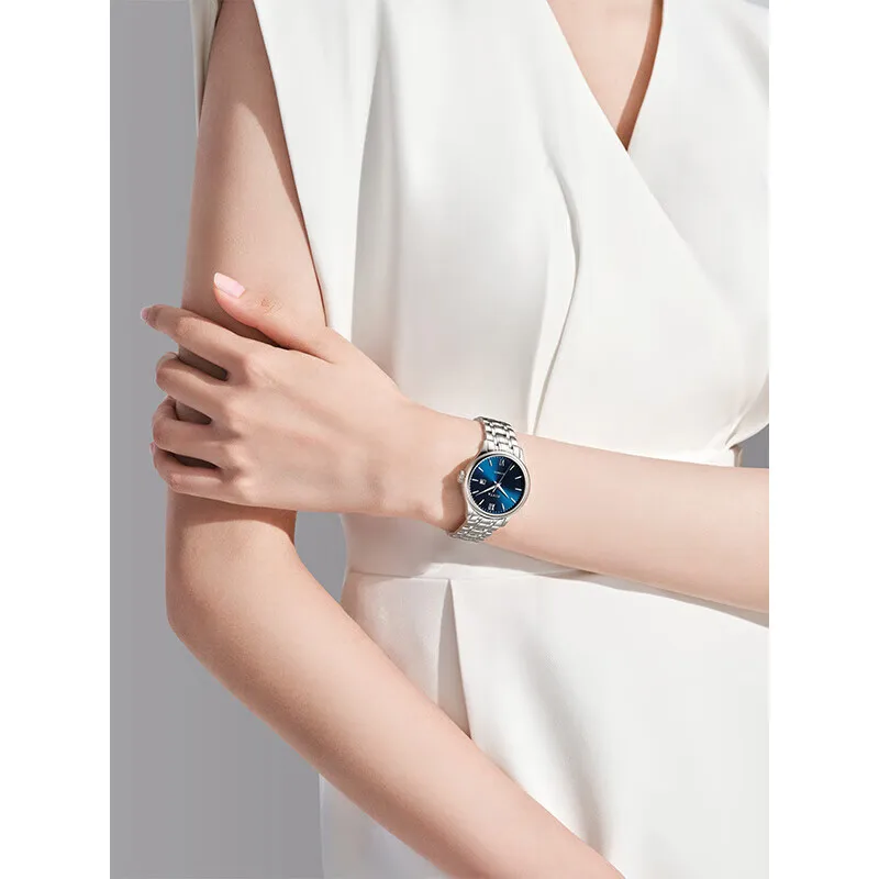 ساعات رجالية ميكانيكية أوتوماتيكية من Fiyta، زجاج كريستال الياقوت، ساعات عمل عصرية للرجال