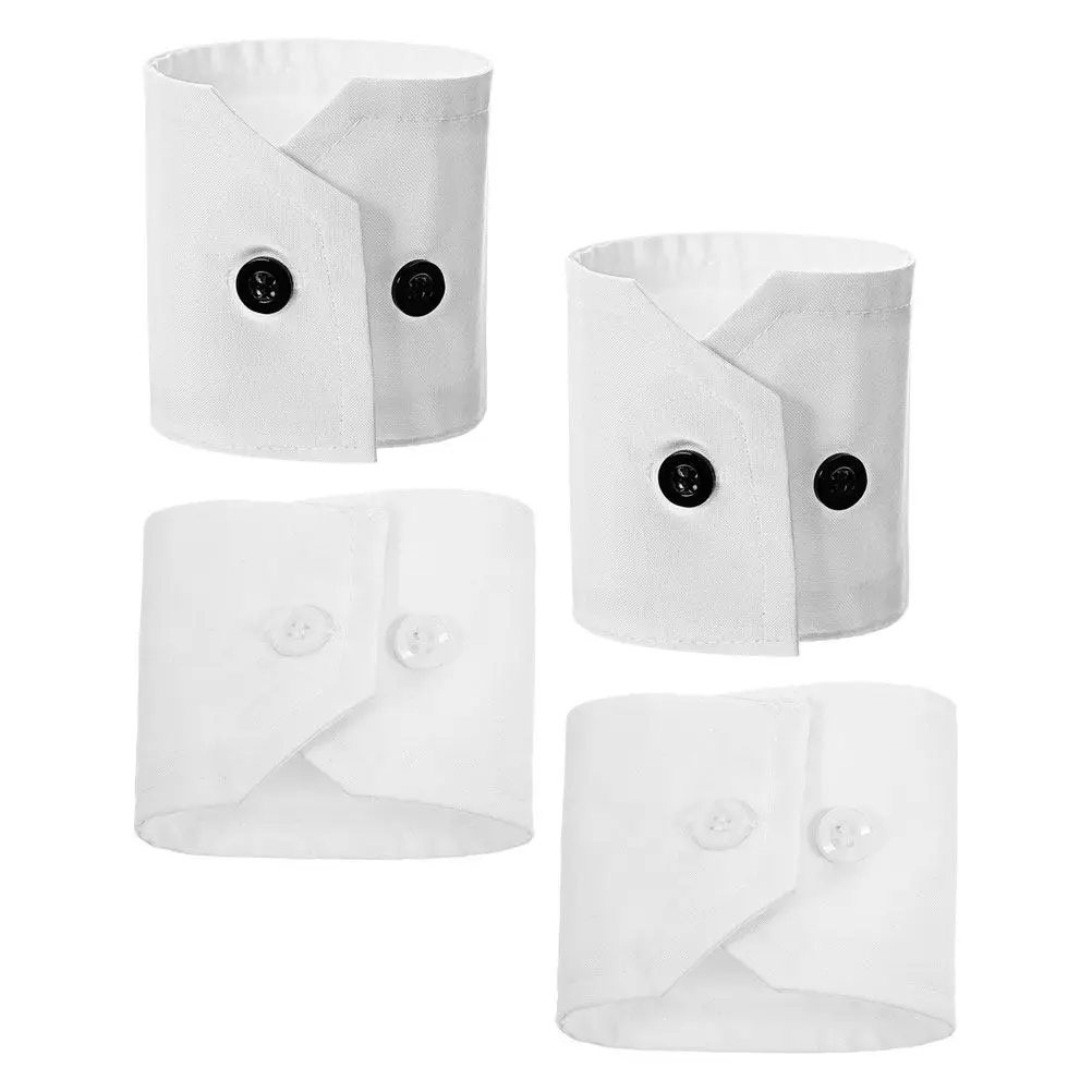 2Pair White Detachable Sleeve Cuff for Women Fake Hand Sleeves Blouse Accessories Elegant Wrist Cuff Fashionable False Shirt