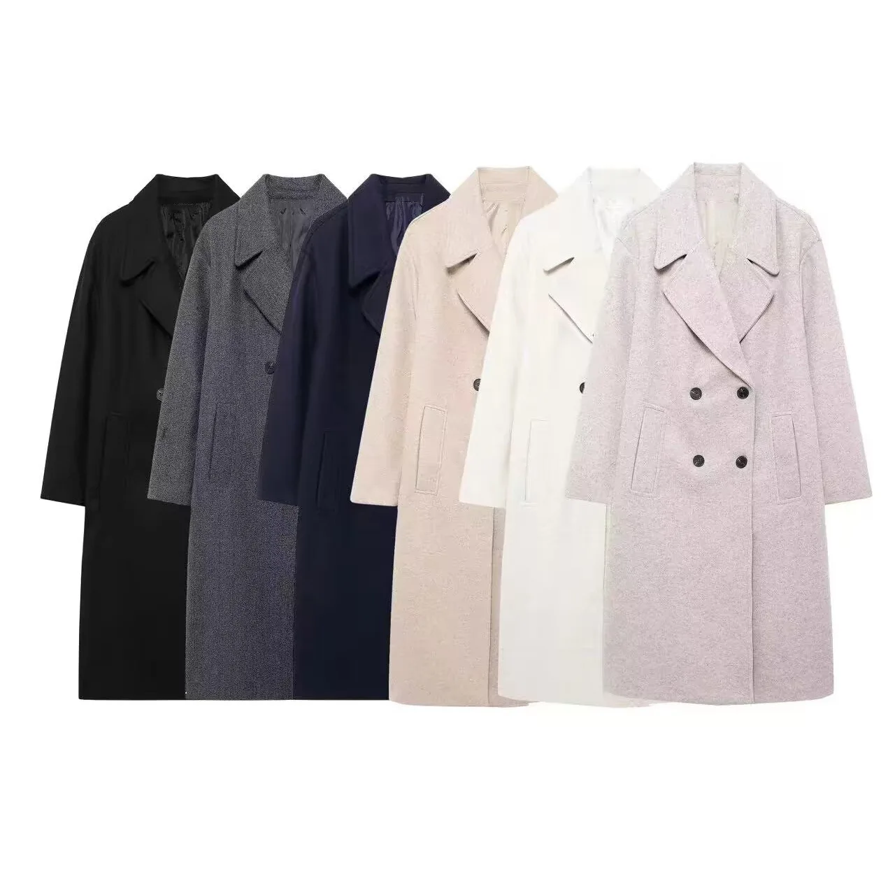 

2025 Autumn Winter New Women's Streetwear Warm Elegant Soft Loose Trench Coat Jacket For Women