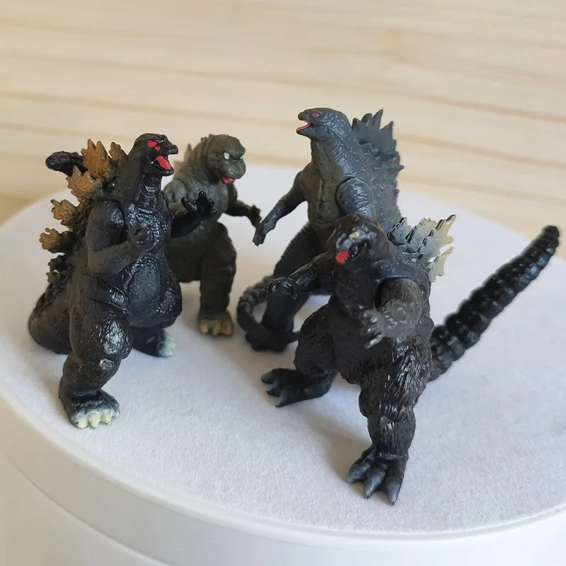 New 8pcs Godzilla Figurine Models Mini Versions Micro Landscape Dolls Battle Royale Desktop Ornaments Holiday Gifts - view 6