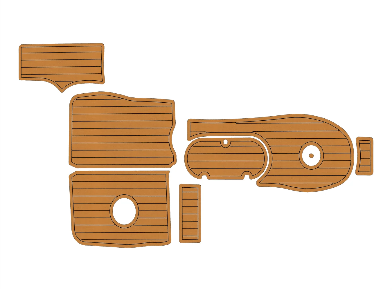 

2019-2023 StarCraft 2000 Limited 1/4 дюйма, 6 мм, пена EVA, Нескользящий морской коврик из тикового дерева из ПВХ, оздоровительный ковер Aqua, морской пол