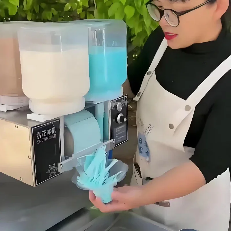 Qiaozhi New Taiwan Commercial Ice Shaver Razor Blade Machine Automatic Semi-automatic