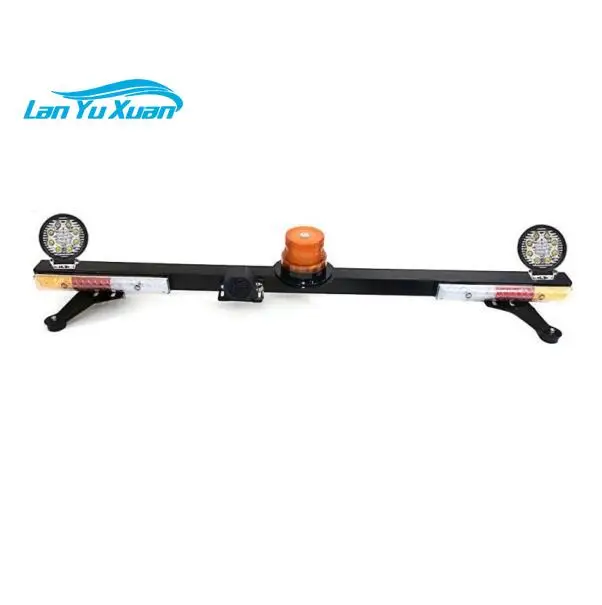 1.2m Truck Beacon Light Bar With Backup Alarm Ip67 Emergency Amber Car Roof Off Road Warning Mine Beacon Light Bar