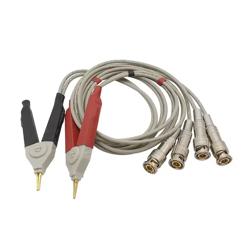 1Pair LCR Meter Test Leads to BNC Test Clip Terminal Test Line Wire Lead Kelvin Probes