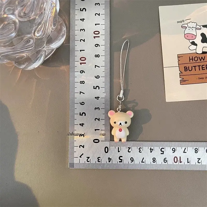 Niedlicher Rilakkuma-Puppen-Schlüsselanhänger, Kawaii-Cartoon im japanischen Stil, Rucksackanhänger, Handyhüllen-Dekoration, Zubehör, Geschenk, Spielzeug – Detail 10