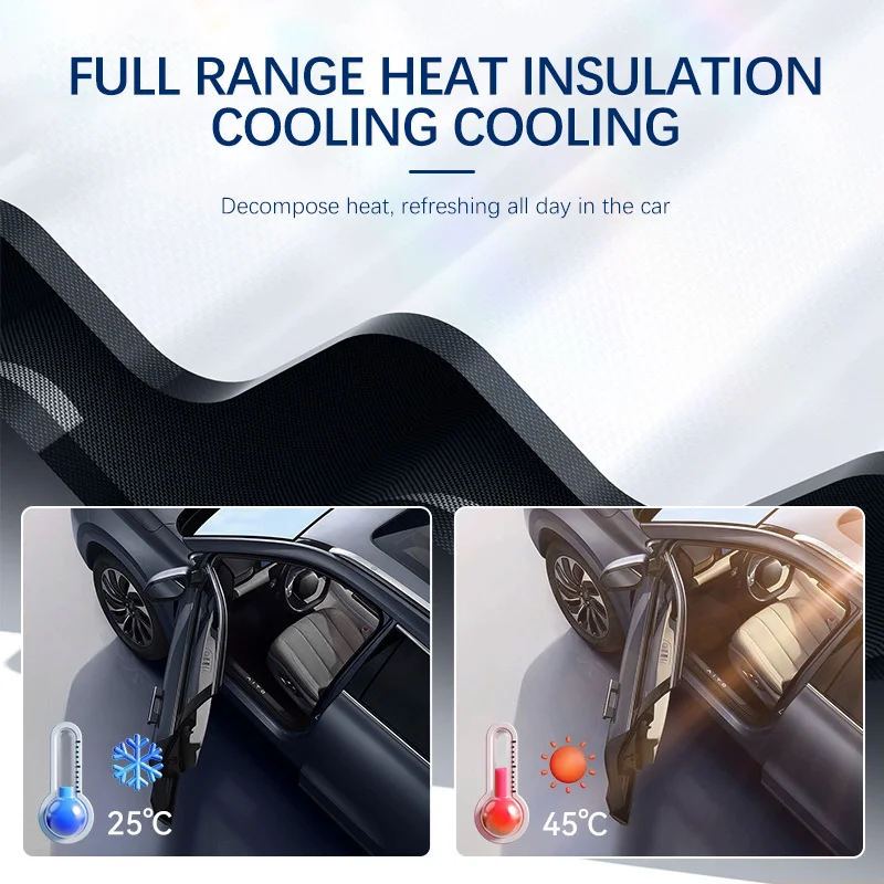 Car Sun Visor Front Windshield Sunshade Heat Insulation Summer Auto Accessories For Hyundai Ioniq5 N Line i10 i20 i30 view 2