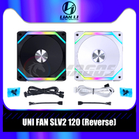 Lian Li Uni Fan SL120 V2 Reverse Blade Blowing, L-Connect 3 Cabless - Single Pack, White/Black