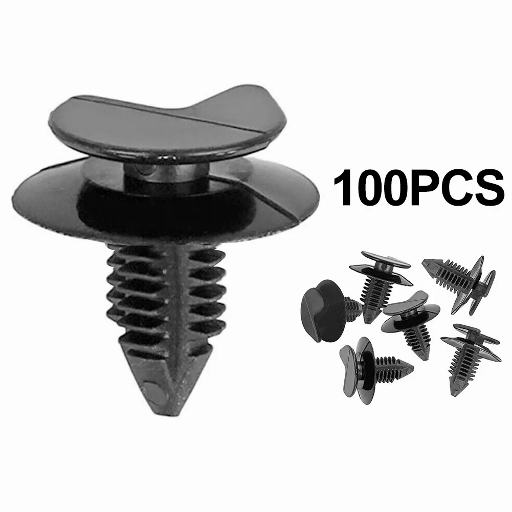 100Pcs Car Door Clips Plastic Hidden Trim Panel Fixing Clips Fit 21mm Hole Auto Fastener Clamps For Transporter T4 T5