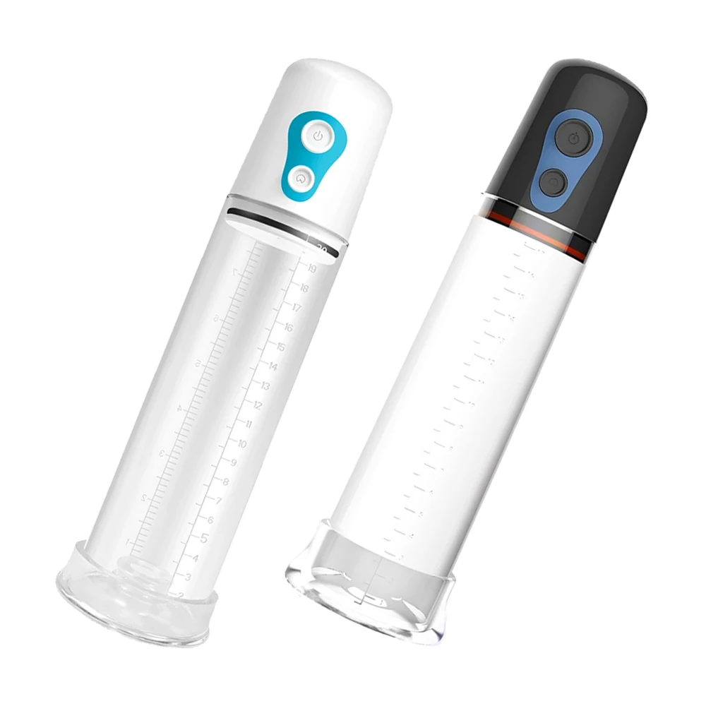 2-In-1 Men's Automatic Amplifier and Extension Pump Penis Toy Waterproof Male Boner Masturbator Suction Vacuum Pressure Pump
