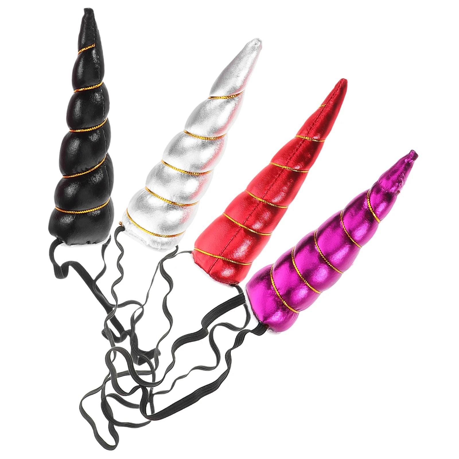 

4Pcs Unicorn Hair Band Trendy Cartoon Party Headband Birthday Cosplay Headpiece Magical Hair Accessories Costume Headdress