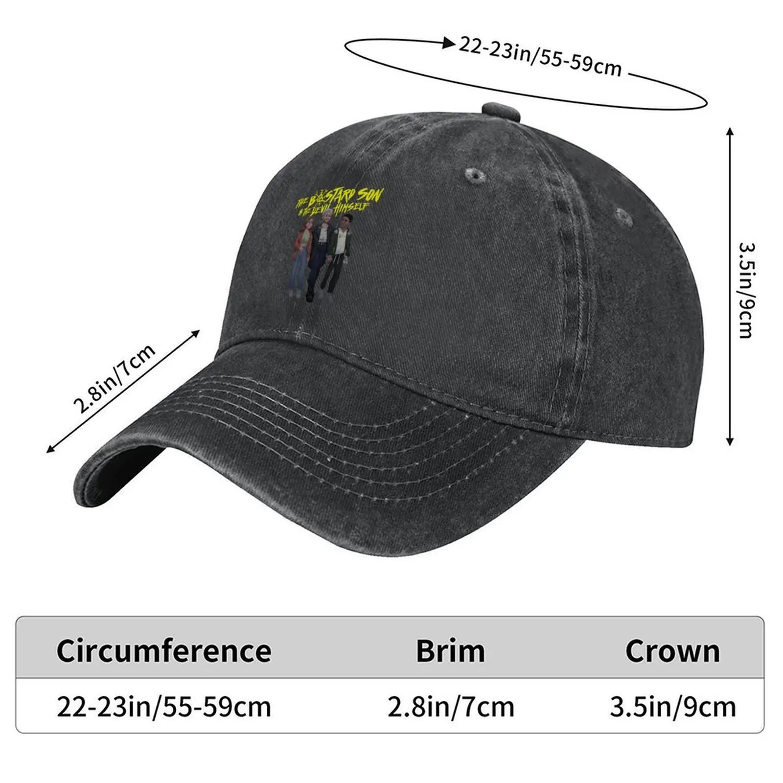 الابن الأيسر والشيطان نفسه قبعة بيسبول أيقونة Snapback قبعة الحصان قبعة تأثيري الفتاة القبعات الرجال